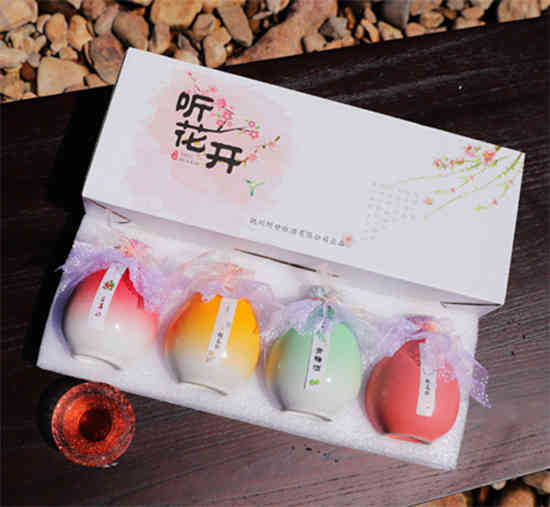 听花开高颜值古风甜酒送礼4瓶组合装 听花开高颜值古风甜酒送礼4瓶组合装