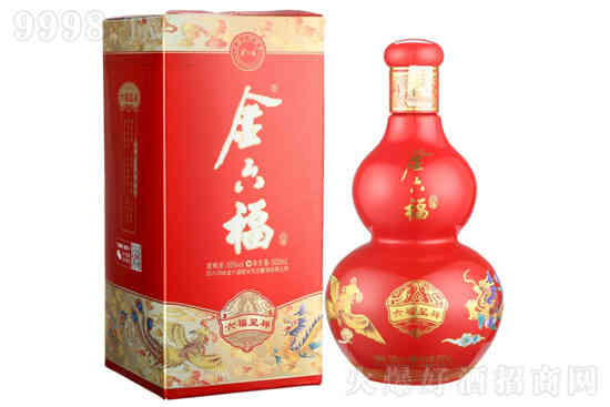50°金六福酒六福呈祥高度白酒500ml价格，多少钱？