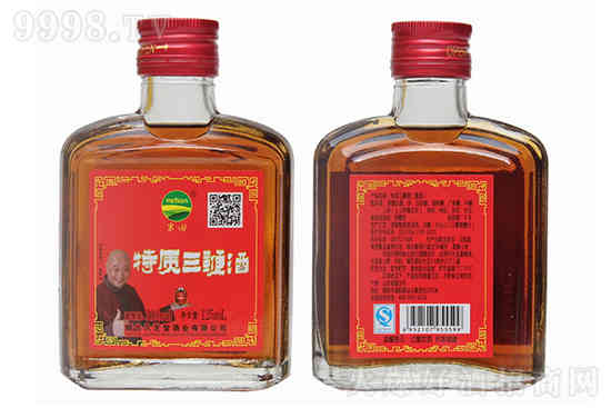 米田24瓶烟台三鞭酒滋补养生酒125ml