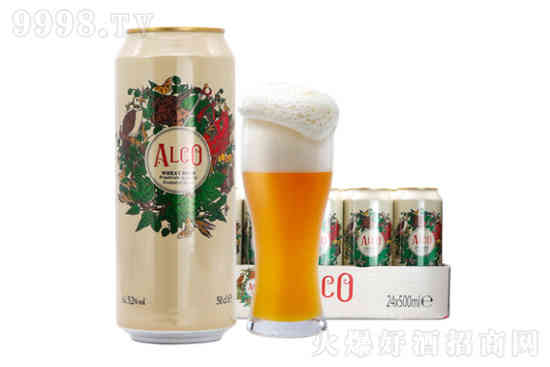 西班牙进口阿尔寇小麦白啤酒浑浊性500ml×24罐整箱