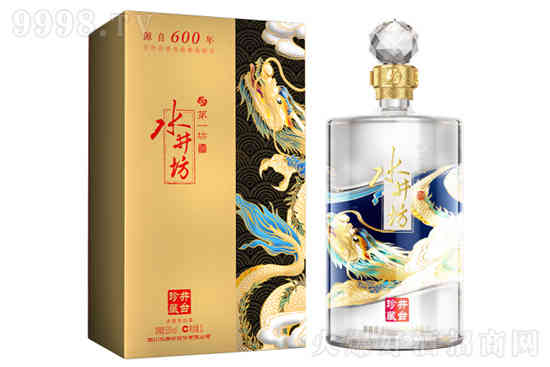 53°水井坊酒井台珍藏（龙）浓香型高度高端白酒1000ml价格，多少钱？