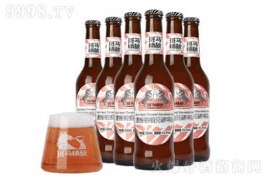 马精酿啤酒夏洛桃桃无醇果味啤酒330ml×6瓶装