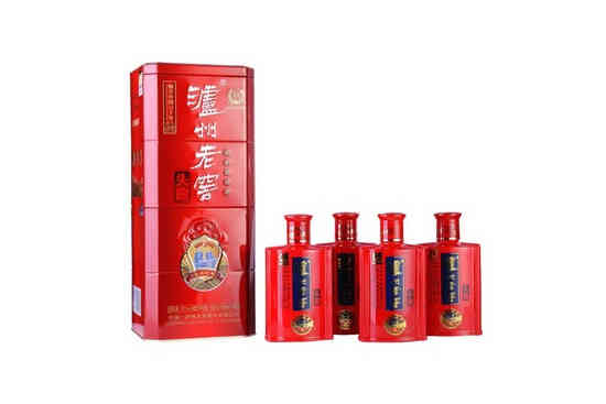 52°泸州老窖头曲红色经典礼盒125ml×4瓶价格，多少钱？