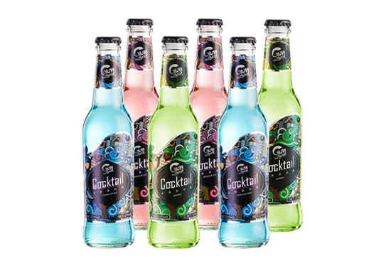 浪湃鸡尾酒套装洋酒调酒混合275ml×6瓶整箱苏打酒