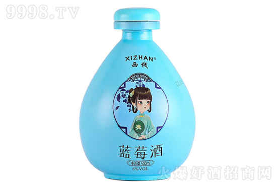 西栈古风蓝莓果酒 6度500ml 女士低度微醺甜酒价格，多少钱？
