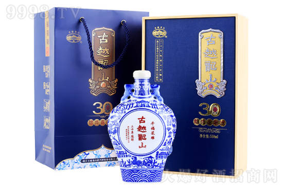 14°古越龙山千福库藏三十年黄酒500ml价格，多少钱？